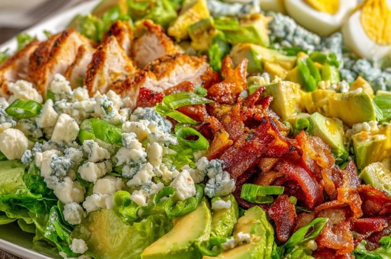 Klassischer Cobb Salad mit Grillhähnchen