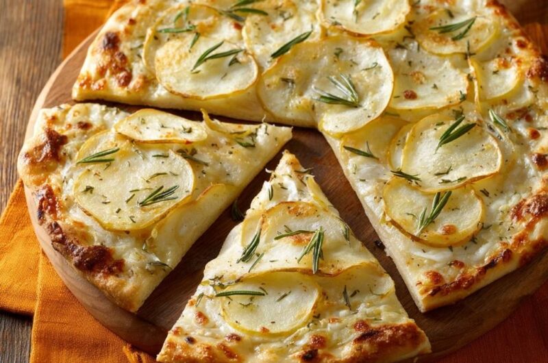 Knusprige Kartoffel-Rosmarin-Pizza (Der Anti-Matsche-Boden)