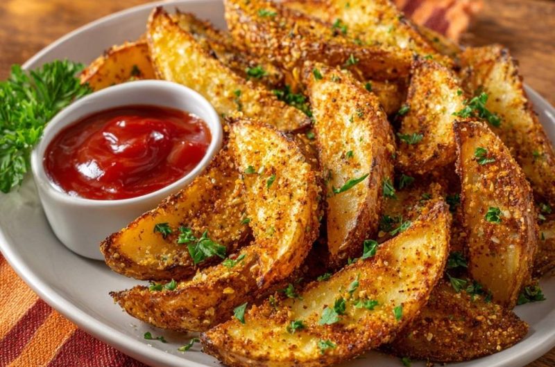 Würzige Parmesan Kartoffel Wedges
