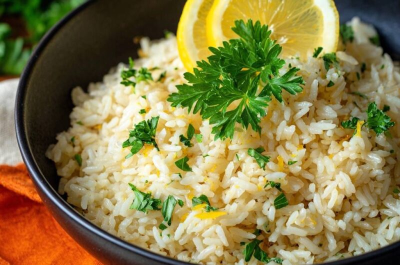 Zitronen-Petersilien-Reis