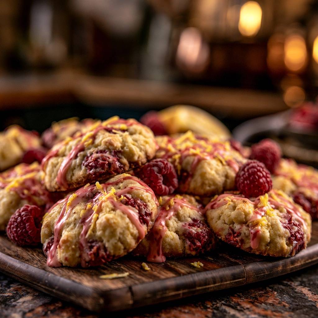 Zitronen-Himbeer-Scones
