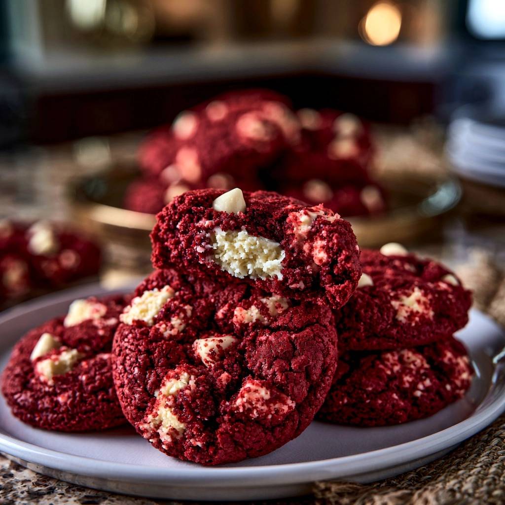 Red Velvet Cheesecake Cookies