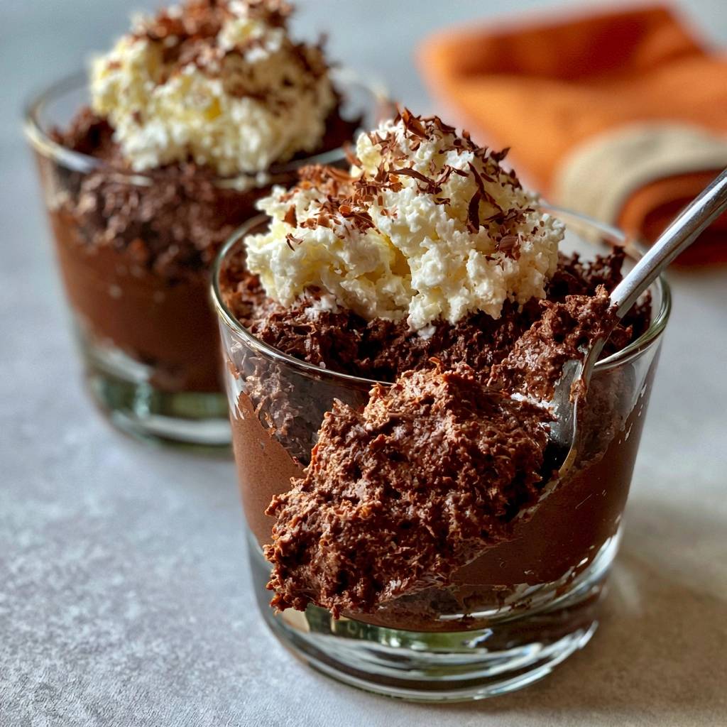 Luftige Mousse au Chocolat