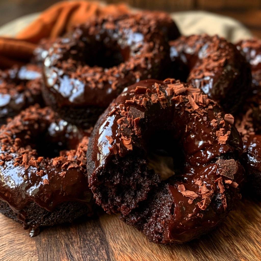 Saftige Schokoladen-Donuts