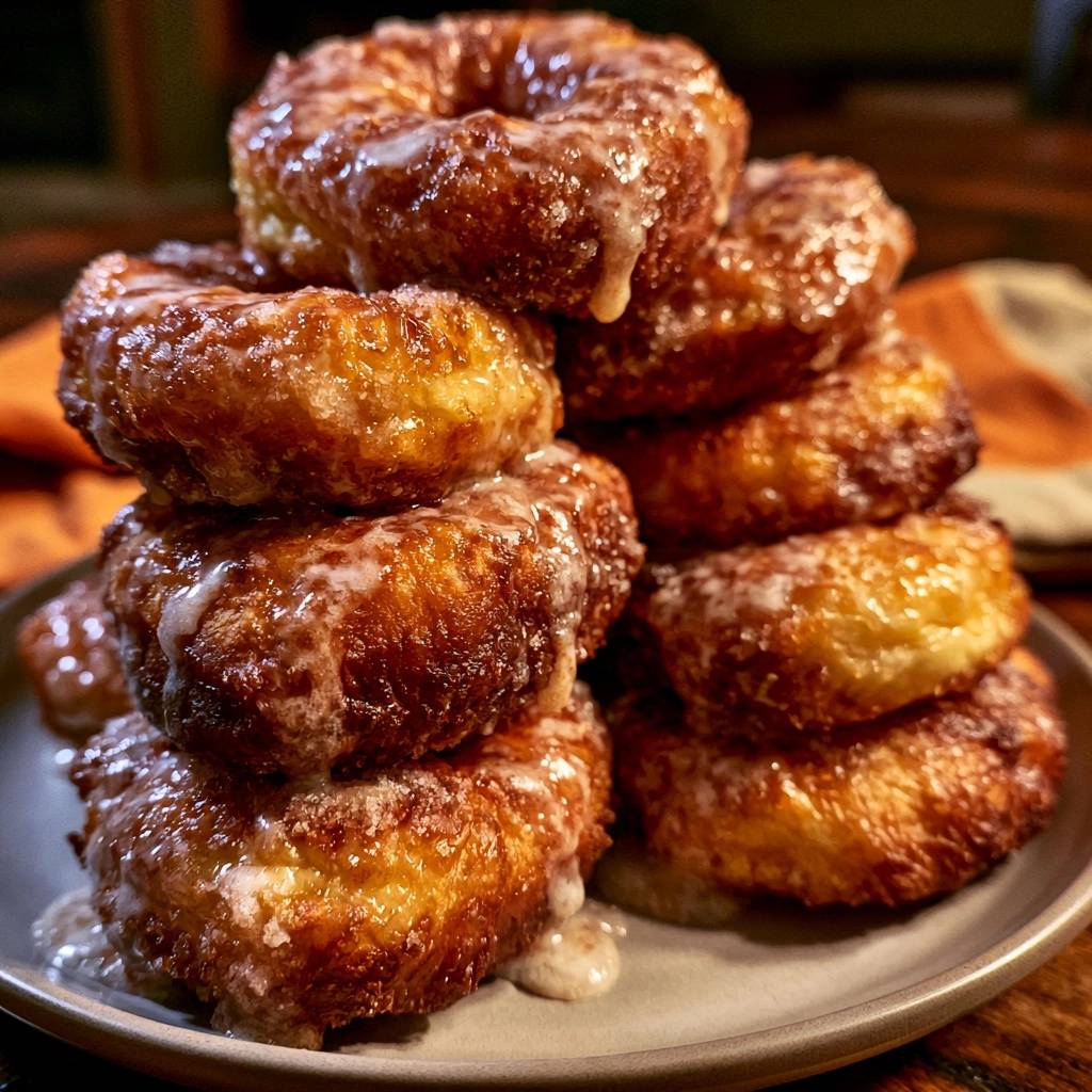 Goldbraune Zimt-Zucker-Donuts