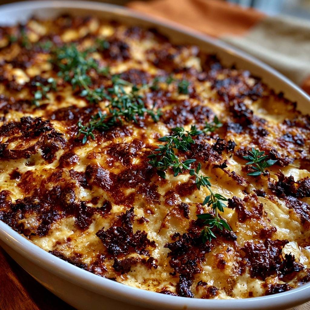 Cremiges Kartoffelgratin mit Goldkruste