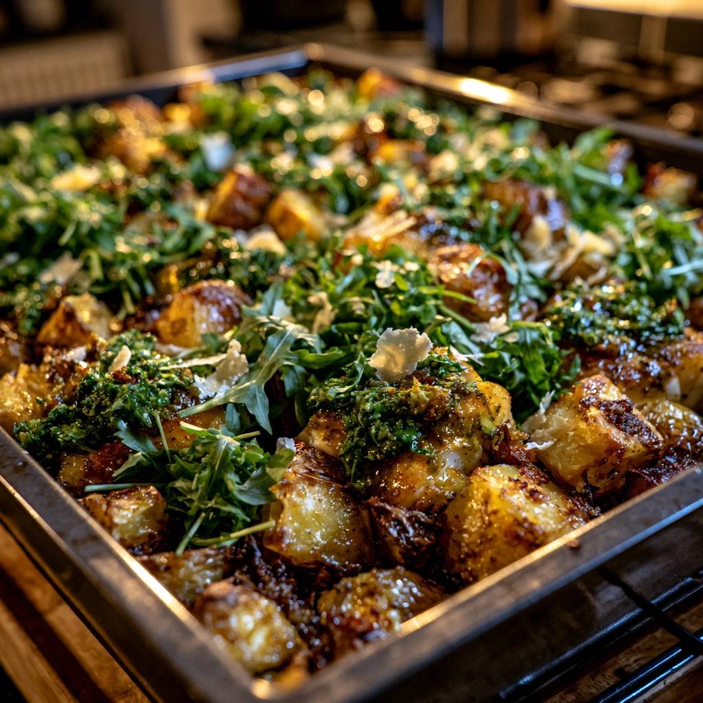 Knusprige Pesto-Röstkartoffeln