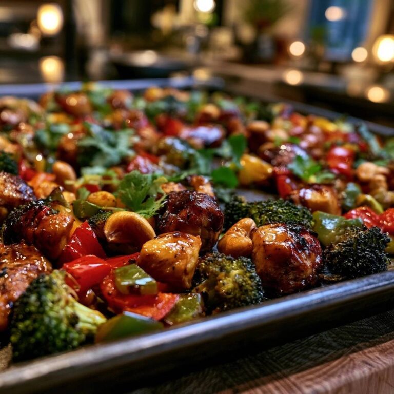 Buntes Teriyaki-Hähnchen vom Blech: Knackig & Schnell