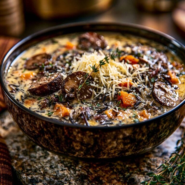 Cremige Wildreis-Pilz-Suppe: Das Rezept gegen Wässrigkeit