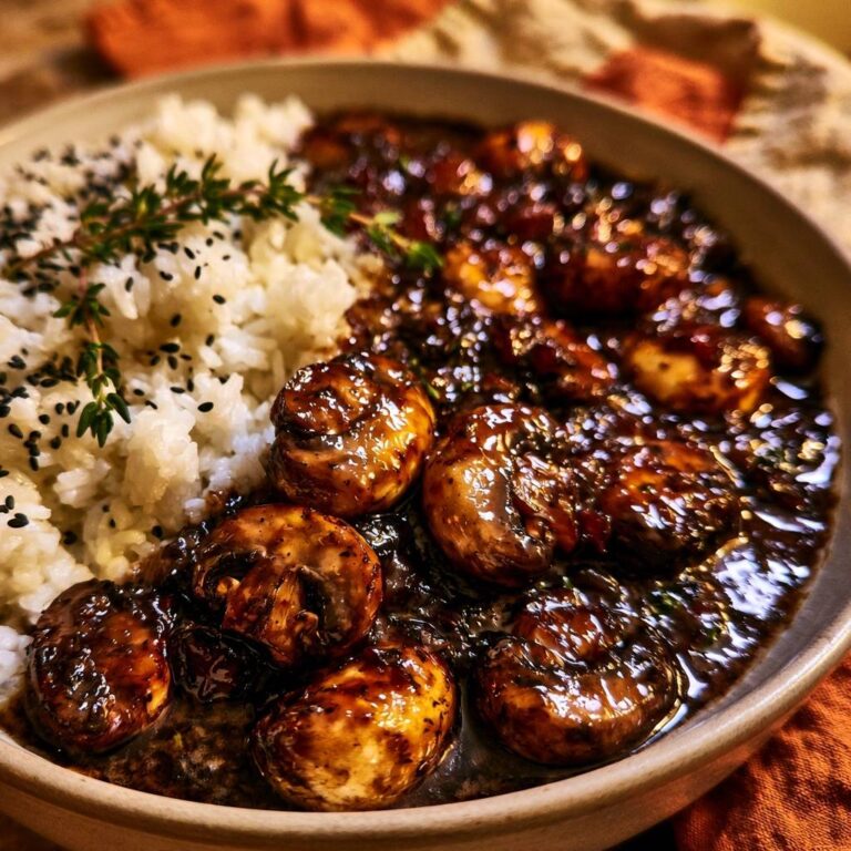 Glasierte Balsamico-Champignons mit Reis: Rezept-Guide