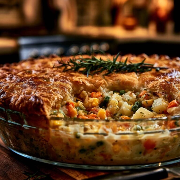 Herzhafter Gemüsekuchen mit Blätterteig (Anti-Matsche)