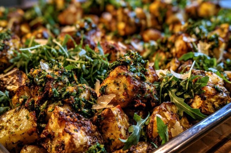 Knusprige Pesto-Röstkartoffeln