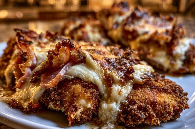 Knuspriges Bacon-Käse-Hähnchen
