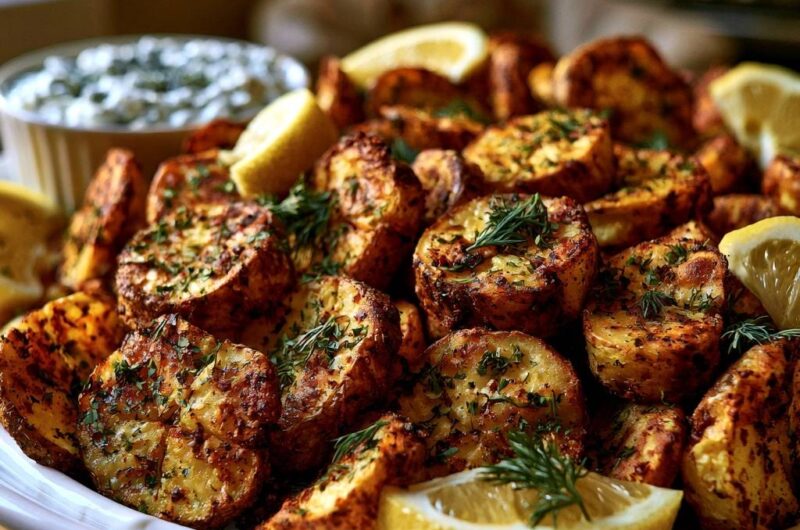 Mediterrane Zitronen-Knoblauch-Kartoffeln