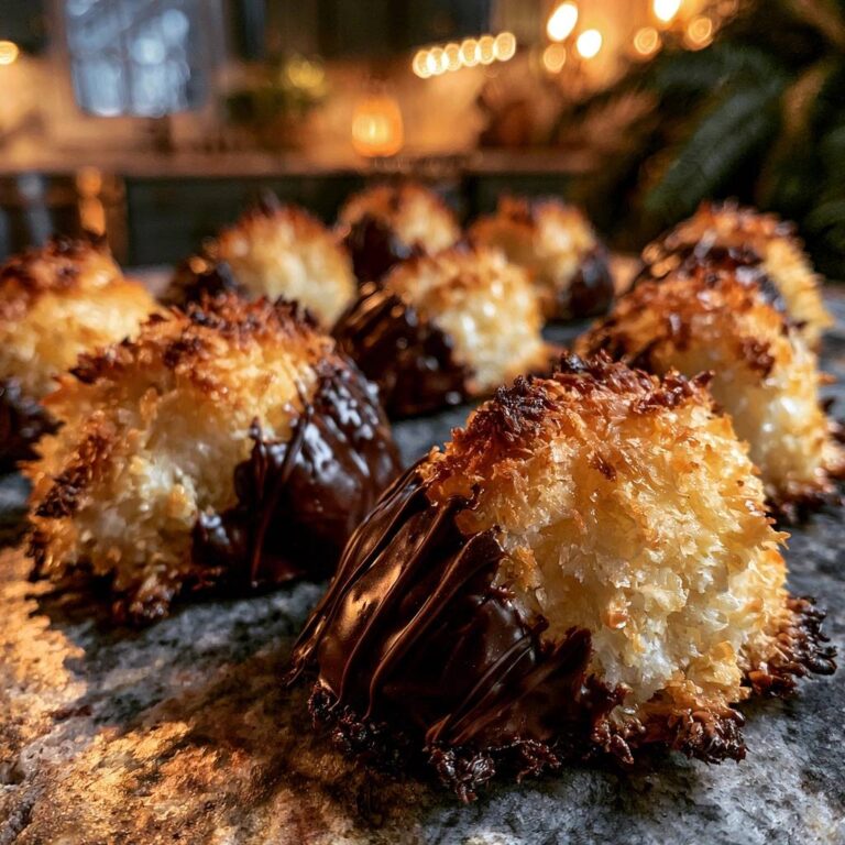 Saftige Kokosmakronen mit Schokoguss: Das beste Rezept