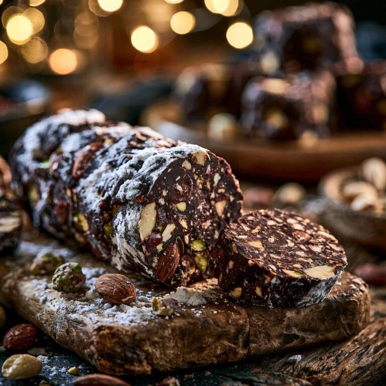 Schokoladen-Nuss-Salami: Das Rezept für perfekten Schnitt