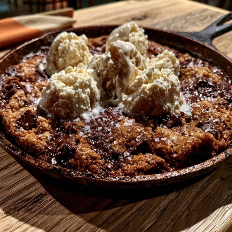 Warmer Schokoladen-Pfannencookie: Außen knusprig, innen weich