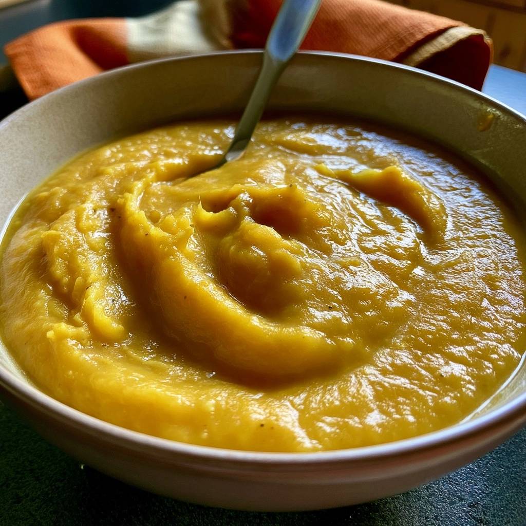 Butternut-Kürbissuppe mit Pastinaken
