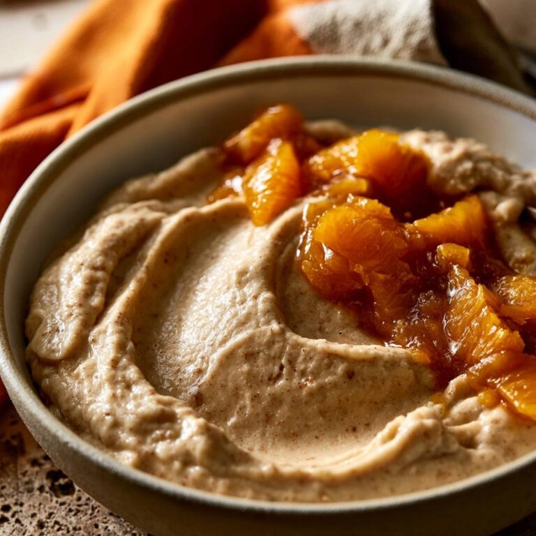 Cremiger Lebkuchenpudding mit Mandarinenkompott