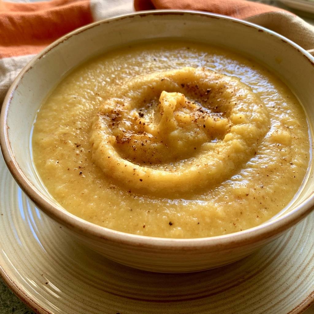 Kürbis-Blumenkohl-Suppe mit Muskat