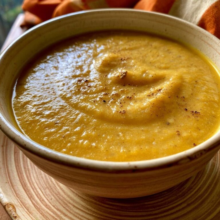Kürbis-Blumenkohl-Suppe mit Muskat