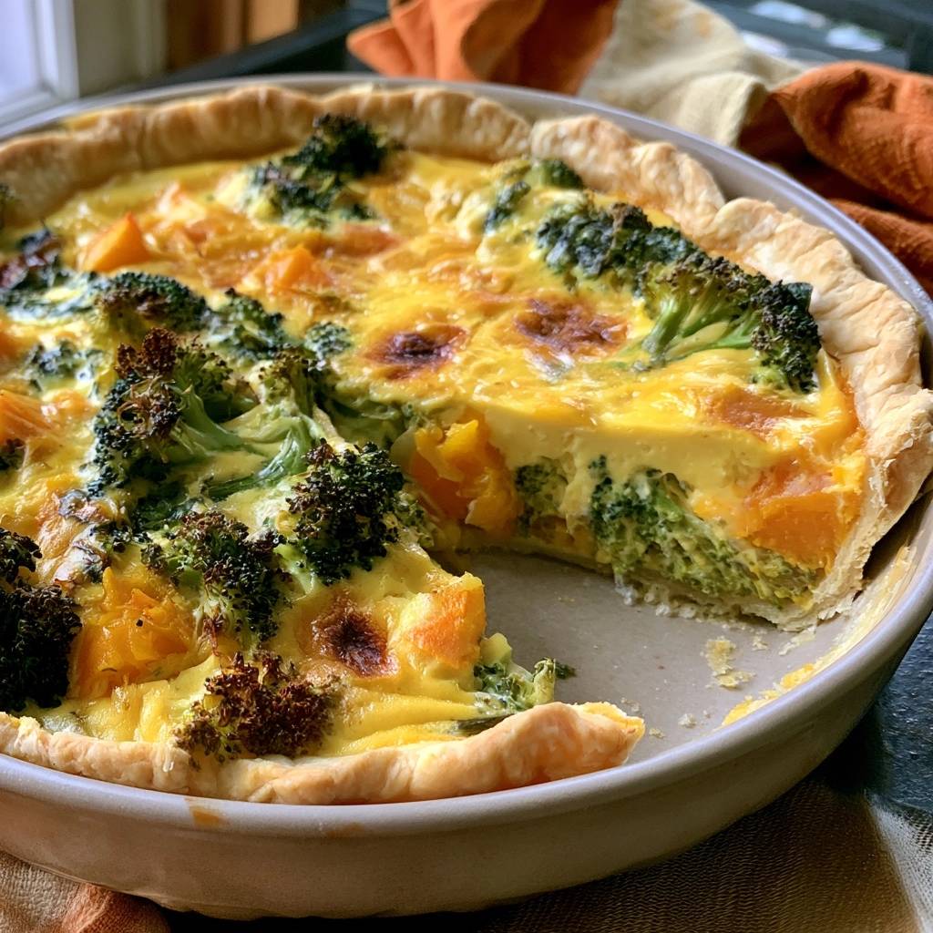 Kürbis-Brokkoli-Quiche
