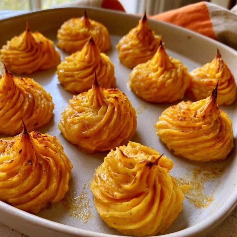 Kürbis-Herzoginkartoffeln