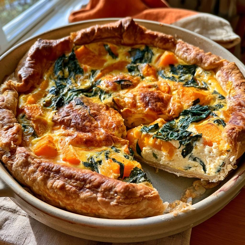 Kürbis-Mangold-Quiche