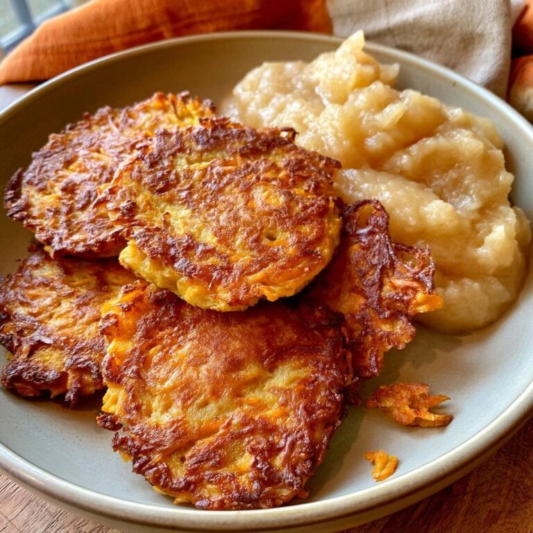 Kürbis-Reibekuchen mit Apfelmus