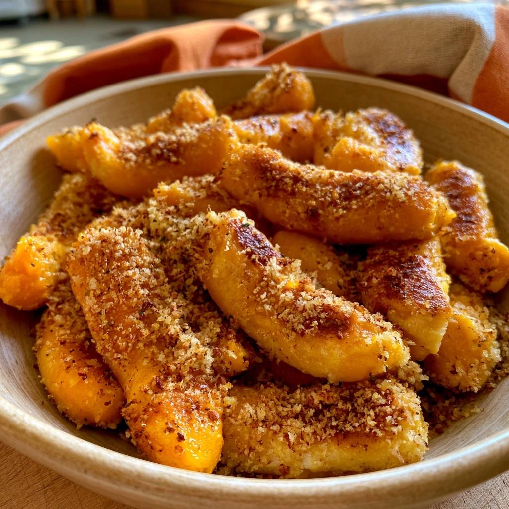 Kürbis-Schupfnudeln mit Butterbröseln
