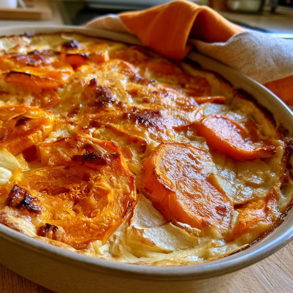 Kürbis-Sellerie-Gratin