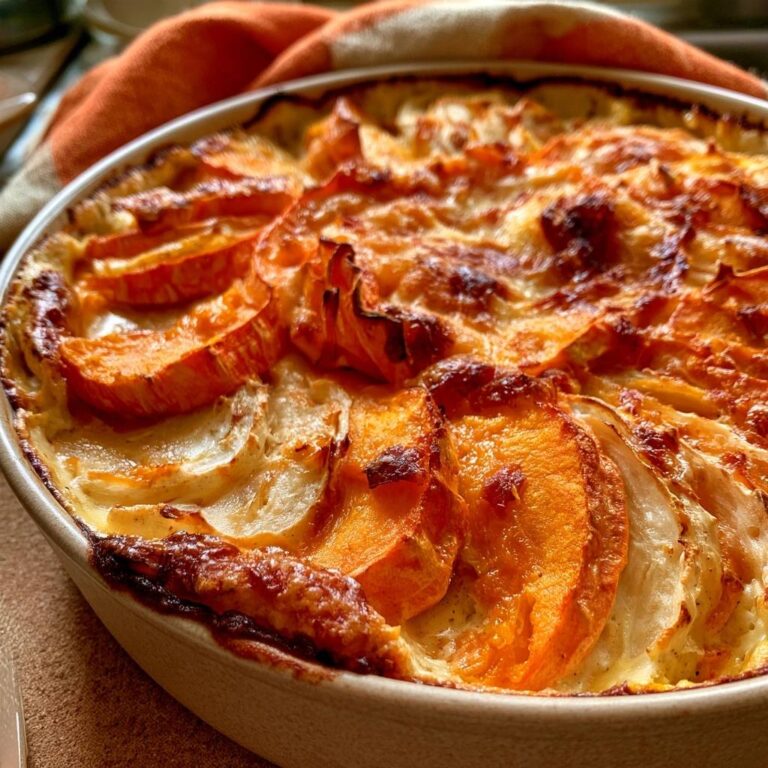 Kürbis-Sellerie-Gratin