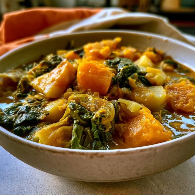 Kürbis-Wirsing-Eintopf mit Kartoffeln