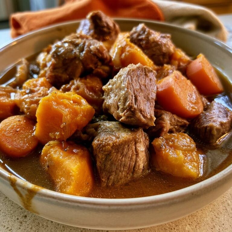 Lammeintopf mit Kürbis und Möhren