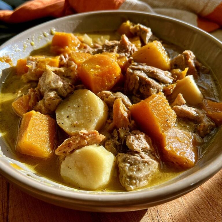 Puten-Kürbis-Eintopf mit Pastinaken