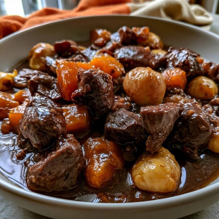 Rehragout mit Kürbis und Maronen