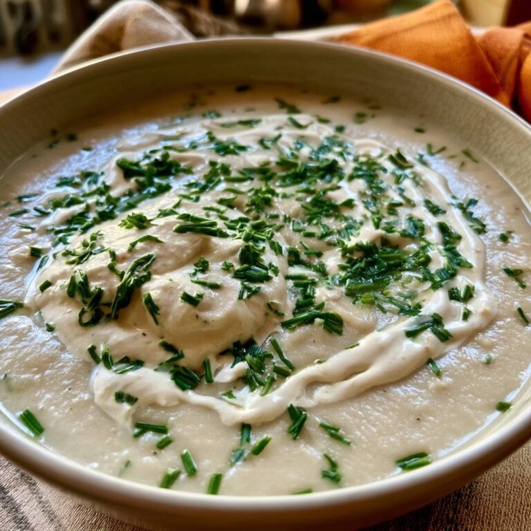 Schwarzwurzel-Kürbissuppe mit Schnittlauchsahne