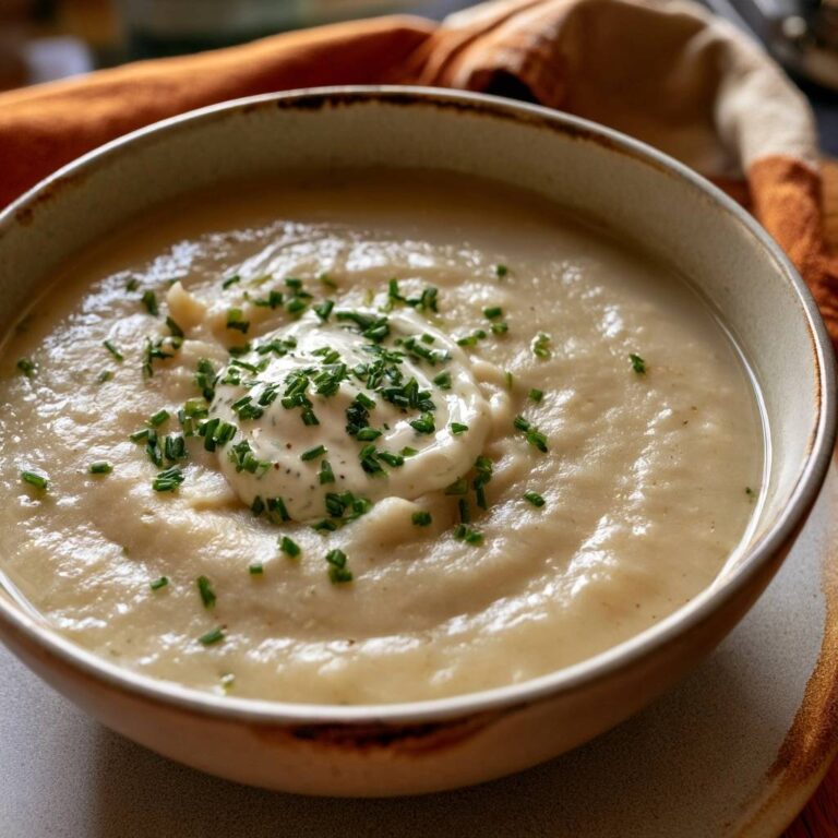 Schwarzwurzelsuppe mit Kürbis und Schnittlauchsahne