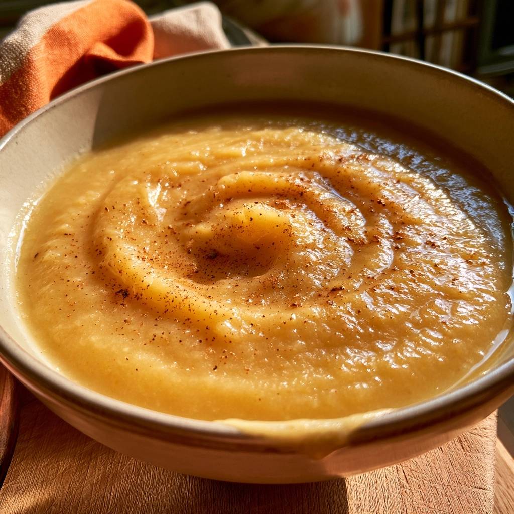 Steckrübensuppe mit Birne und Muskat