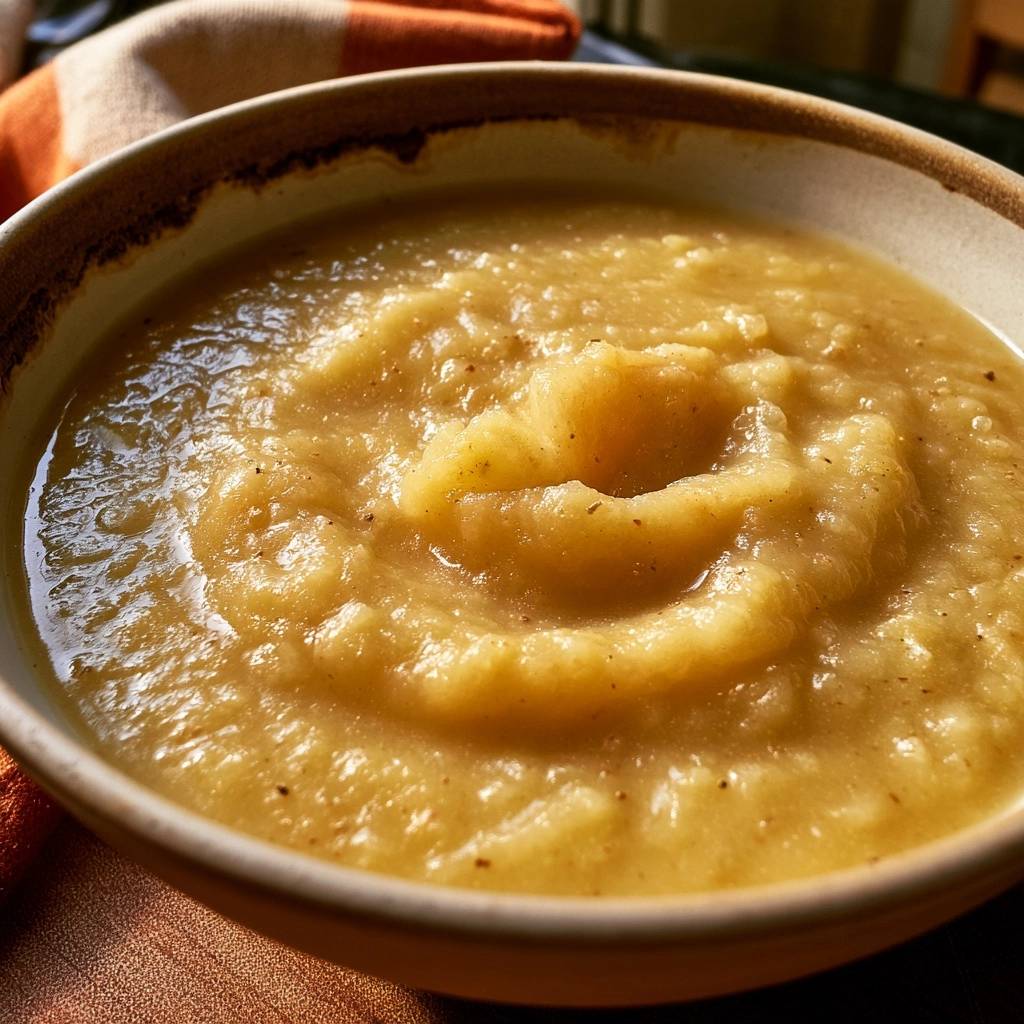 Steckrübensuppe mit Kürbis, Birne und Muskat